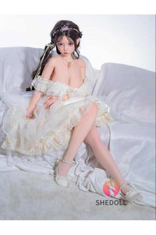 【貧乳誘惑】洛小乙152cm減重版｜A杯嬌體・可動口交下巴・私處仿真植毛｜純白花嫁侵蝕式快感